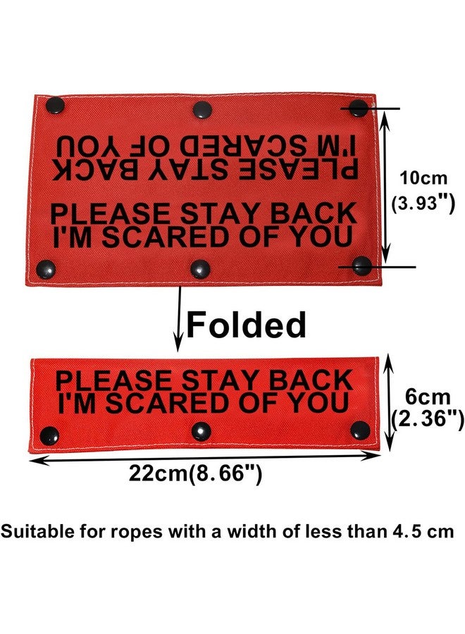 BLUPARK Funny Dog Leash Sleeve Please Stay Back I'm Scared of You Dog Leash Wrap Sleeve Pet Birthday Gift (I'm Scared of You-Sleeve) - Image 2