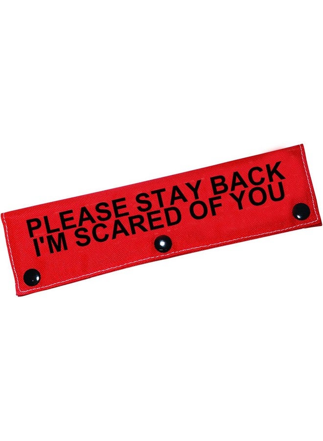 BLUPARK Funny Dog Leash Sleeve Please Stay Back I'm Scared of You Dog Leash Wrap Sleeve Pet Birthday Gift (I'm Scared of You-Sleeve) - Image 1