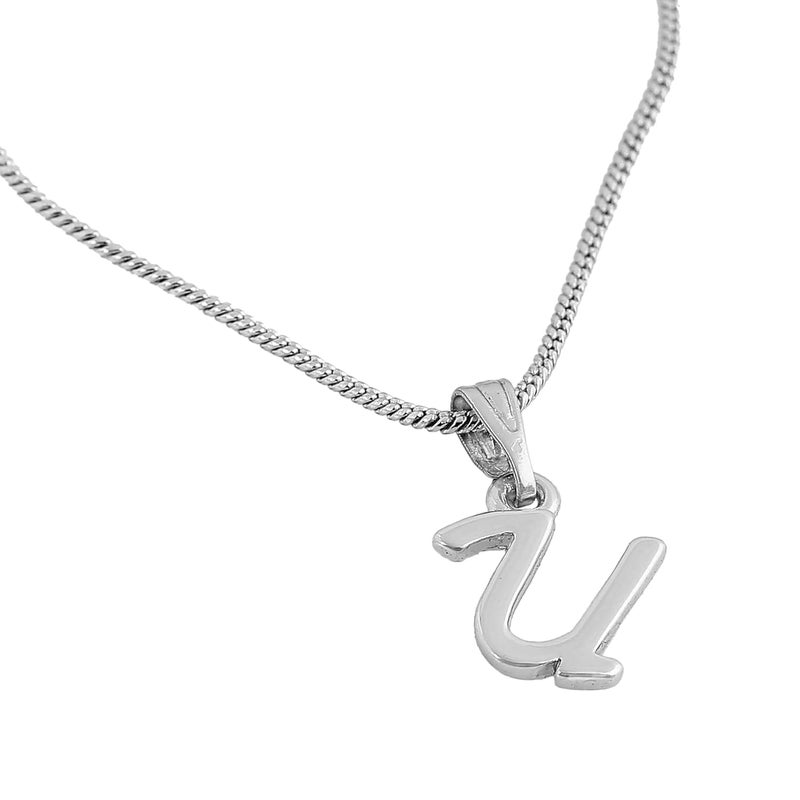 Estele Initial Letters Rhodium Plated Pendants/Charms for Girls & Womens - Image 1