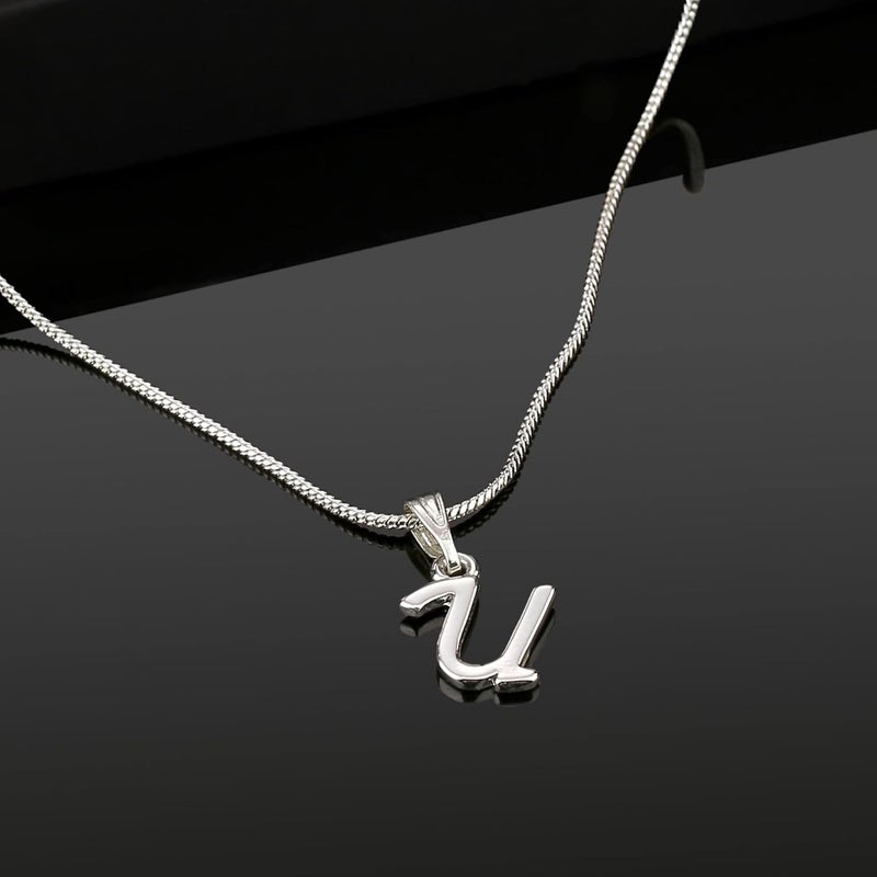 Estele Initial Letters Rhodium Plated Pendants/Charms for Girls & Womens - Image 2