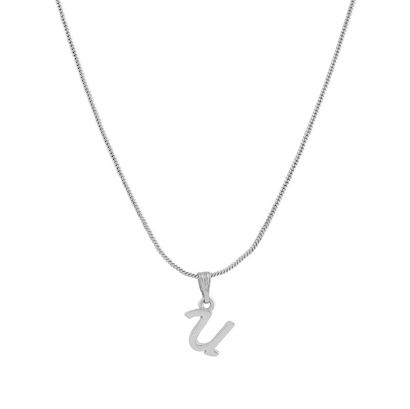 Estele Initial Letters Rhodium Plated Pendants/Charms for Girls & Womens - Image 3