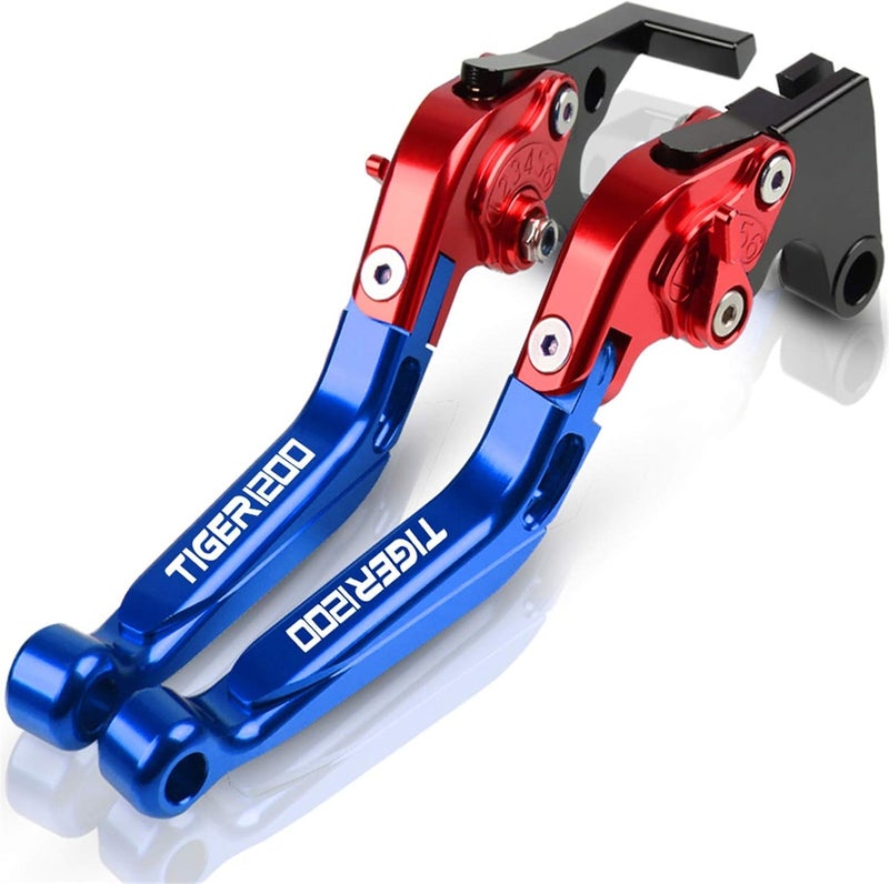cheekyglo Fit for Triumph Tiger & Explorer 1200 2225 23 24 Motorcycle Adjustable Folding Extendable Brake Clutch Levers Accessories Durable (Color : 12)12 - Image 1
