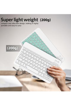 ELTRAZONE Set of Rechargeable Bluetooth Keyboard and Mouse - Portable Wireless Mouse/Keyboard Set - Android/iOS/Windows - Smart Phone/Tablet/PC - iPhone iPad Pro Air Mini, iPad OS/iOS (BLACK)  - Image 5