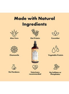 Belly Belly Dog Detangling Spray, 8.5 Fl Oz - A Natural Dog Leave in Conditioner Spray & Detangler Spray - Dog Conditioner for Matted Coats & Detangling Spray for Dogs with Oat Protein & Aloe Vera  - Image 3
