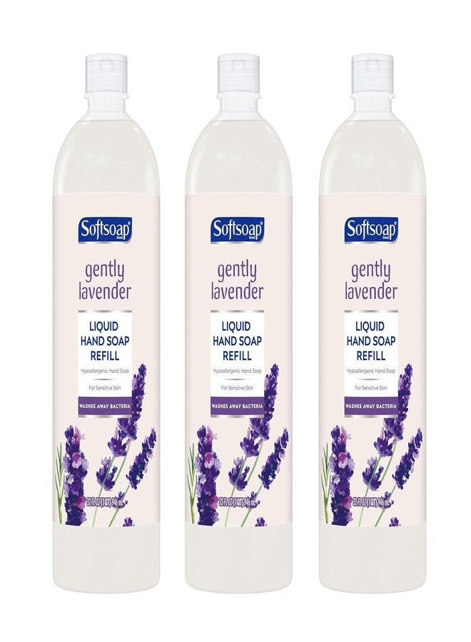 Softsoap Gently Lavender Liquid Hand Soap Refill for Sensitive Skin, 32 Fl Oz, Pack of 3 - Image 1