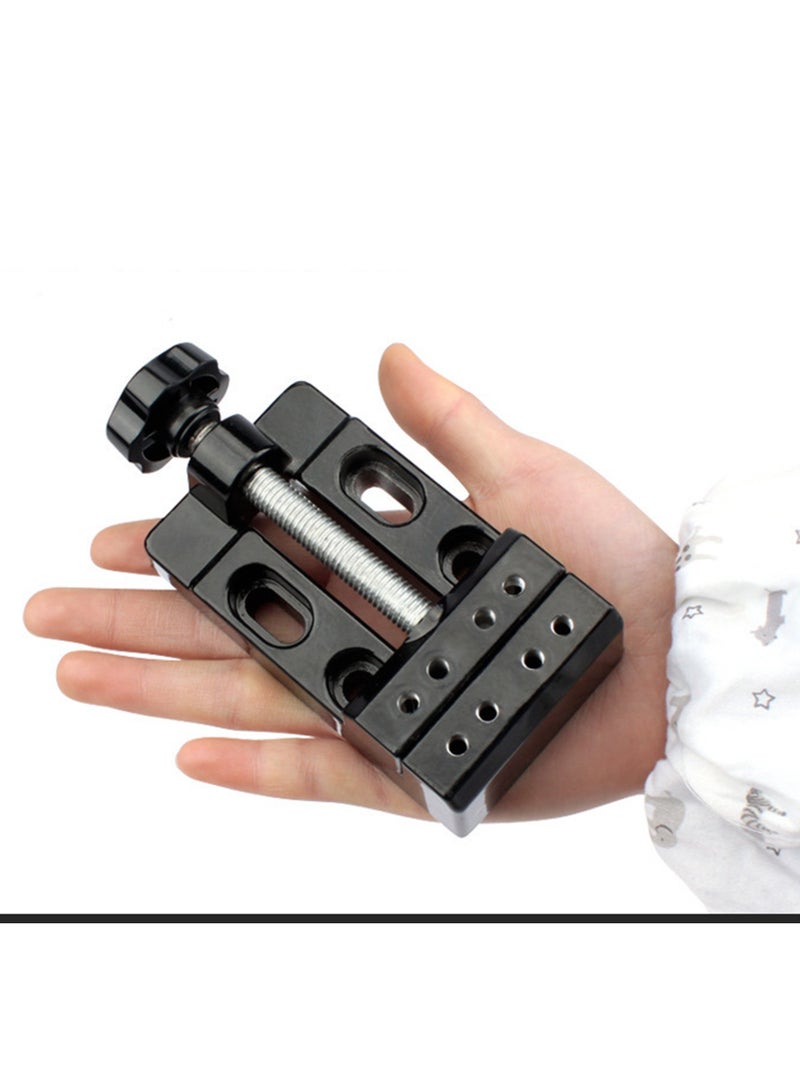 Barakah Mini Bench Clamp, Flat Jewelry Carving Tool, Multifunctional Mini Vise Clamp for DIY, Walnut Carving, Watch Repair, Sculpture Craft, Jewelry, and Table Bench Vice for Repairing and Carving - Image 2