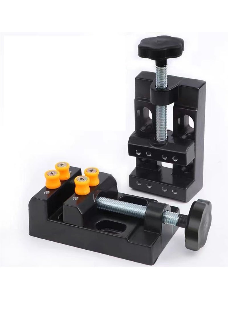 Barakah Mini Bench Clamp, Flat Jewelry Carving Tool, Multifunctional Mini Vise Clamp for DIY, Walnut Carving, Watch Repair, Sculpture Craft, Jewelry, and Table Bench Vice for Repairing and Carving - Image 3