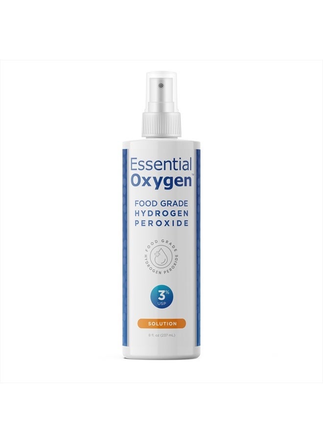 Essential Oxygen Hydrogen Peroxide 3% First Aid, 8 oz  - Image 1