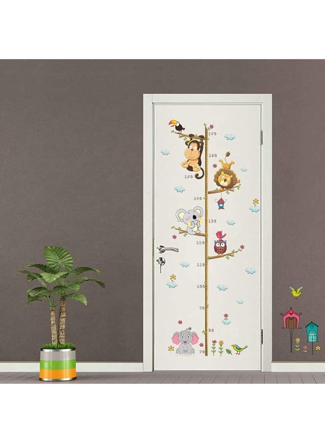 إيروريكس ملصق قياس حائط على شكل مخطط نمو للأطفال من الرسوم المتحركة لديكور غرفة الأطفال وديكور غرفة نوم الحضانة ورياض الأطفال - Image 4