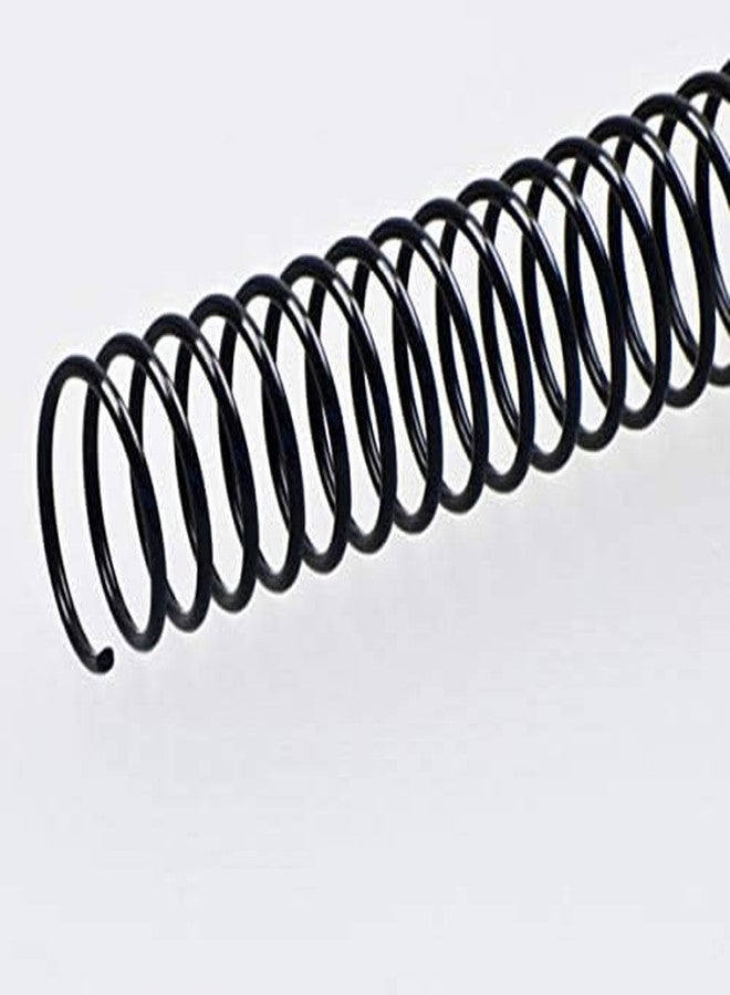 GMP PVC Spiral Rings for Book Binding, 8mm to 55mm, Set of Multiple Rings (Black, 10MM) - Image 1
