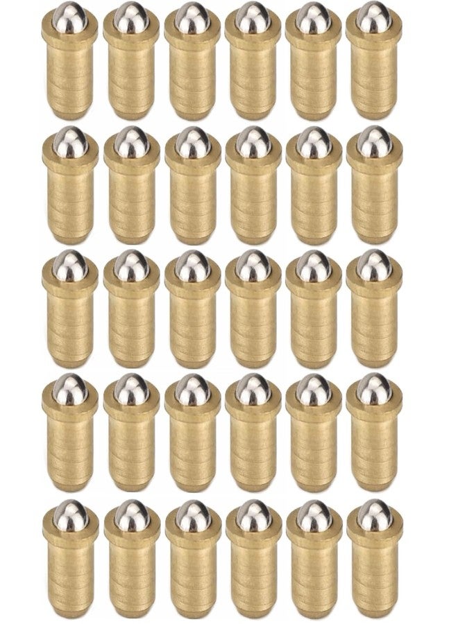 NACX 3mm x 4mm Door Closet Cabinet Ball Catch Latch Catcher, Adjustable Spring Ball Latch, 30Pcs Yellow, Yellow, Golden 3x4 - Image 1