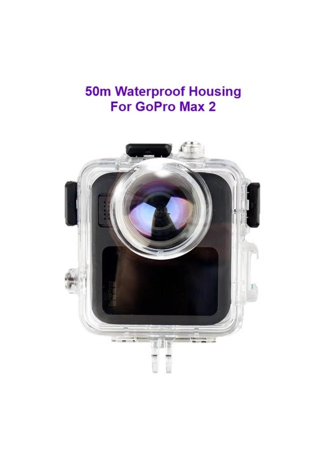 غطاء واقي مائي 1 قطعة لجهاز GoPro Max 2 تحت الماء حتى 50 متر - Image 5
