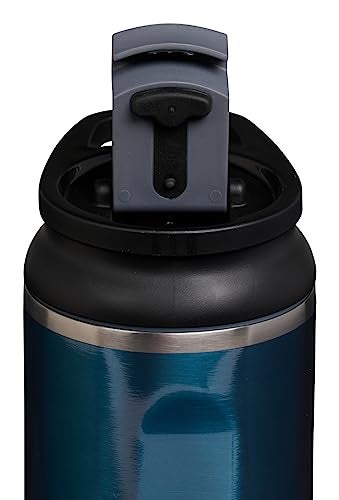 Igloo, 20 OZ Stainless Steel, Tumbler, Flip ‘n’ Sip, Modern Blue - Image 3