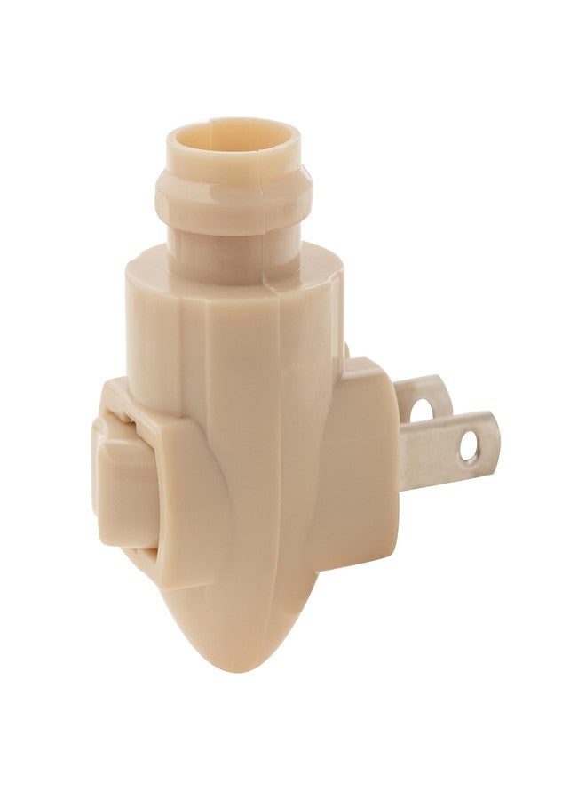 Creative Hobbies Plug in Night Light Module with Shade Mounting Clip, Ivory Plastic Nightlight Base, UL Listed, Great for Making Your Own Decorative Night Lights, Pack of 10 Sets - Image 4