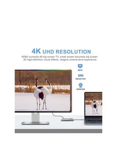 Generic USB C HUB, 12 in 1 USB C Adapter Docking Station with 2 x 4K HDMI, VGA, 4 x USB 3.0, USB C Data, PD3.0, Ethernet RJ45 Port, SD/TF, 3.5 mm AUX, Compatible with MacBook Pro/Air, More Type C Device  - Image 4