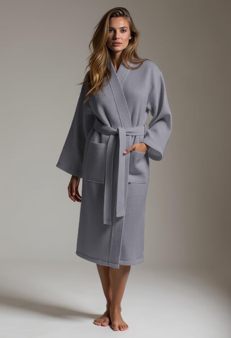 Turquaz Robes For Women Lightweight Unisex Waffle Kimono Bathrobe Mothers day Gifts - Image 3