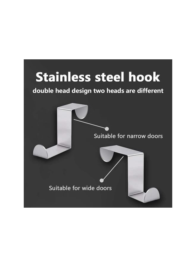 PROMASS promass Door Hooks,Bathroom Hooks,Towel Door Hooks,Bedroom Coat Hooks,Kitchen Storage Hooks,Help Keep the Room Tidy and Save Space(4 PCS)  - Image 3