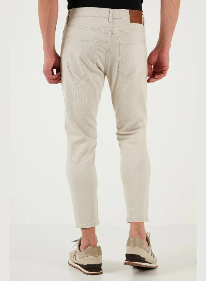 Buratti  Buratti Cotton Slim Fit Normal Waist Tapered Leg Jeans Men's JEANS 5900S66MILANO for Men | Best Price UAE