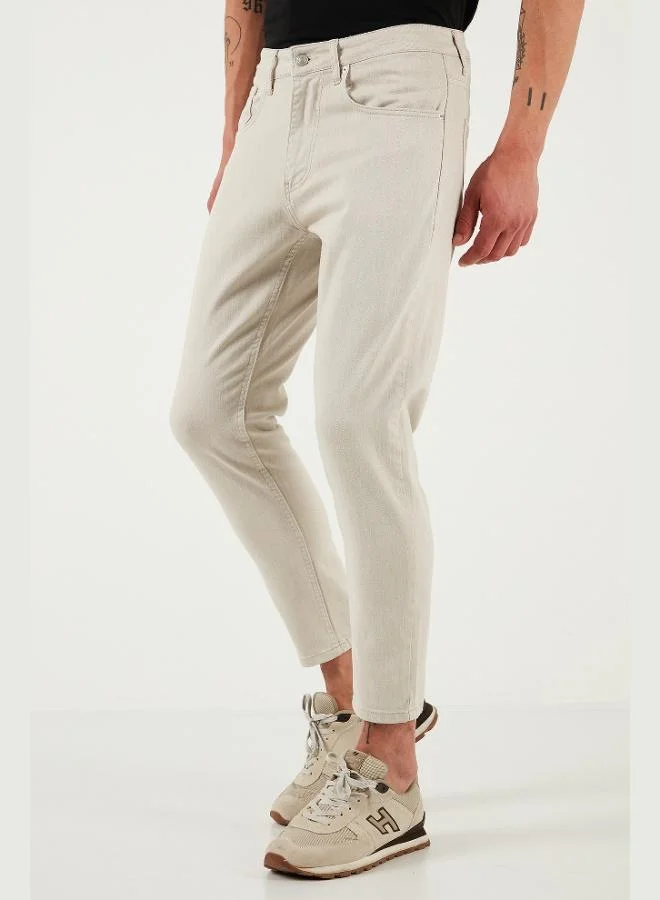 Buratti  Buratti Cotton Slim Fit Normal Waist Tapered Leg Jeans Men's JEANS 5900S66MILANO for Men | Best Price UAE