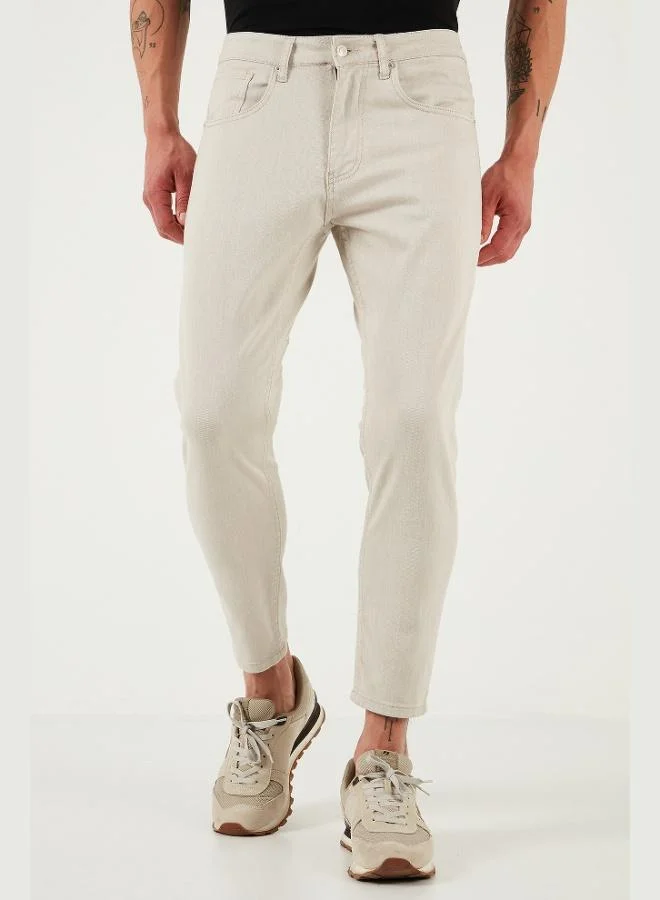 Buratti  Buratti Cotton Slim Fit Normal Waist Tapered Leg Jeans Men's JEANS 5900S66MILANO for Men | Best Price UAE