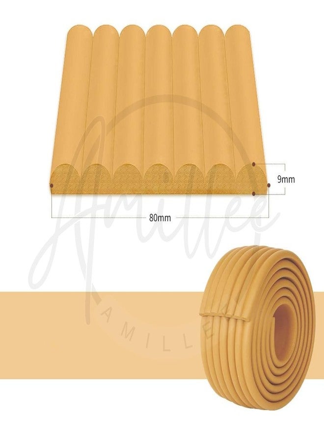 Amillee Baby Proofing Flat Edge Protector - 2 Meter Safety Strip, Furniture Adjustable Dense Edge Guard for Kids Safety, High Shock Absorbent Edges Protector, Baby Safety Products (Yellow) - Image 2