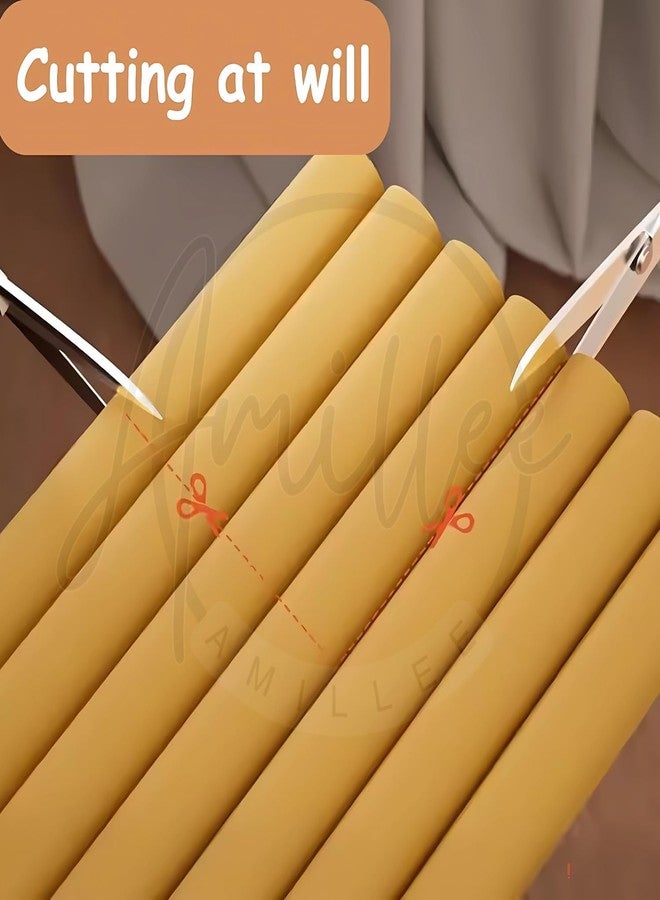 Amillee Baby Proofing Flat Edge Protector - 2 Meter Safety Strip, Furniture Adjustable Dense Edge Guard for Kids Safety, High Shock Absorbent Edges Protector, Baby Safety Products (Yellow) - Image 4