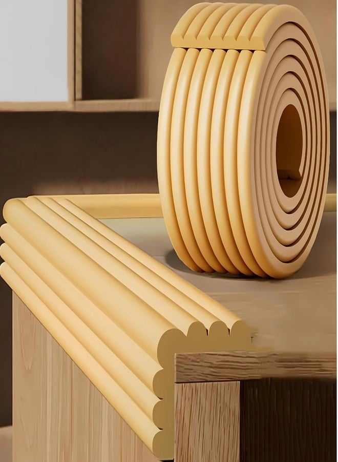 Amillee Baby Proofing Flat Edge Protector - 2 Meter Safety Strip, Furniture Adjustable Dense Edge Guard for Kids Safety, High Shock Absorbent Edges Protector, Baby Safety Products (Yellow) - Image 1
