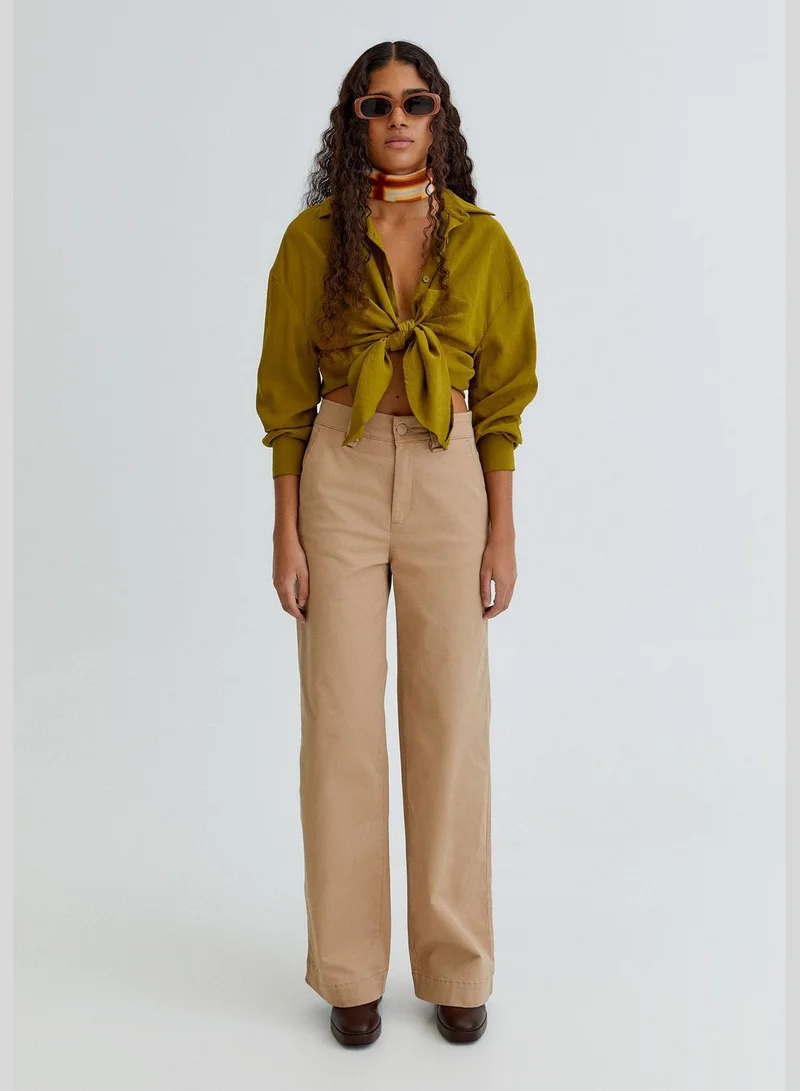 PULL&BEAR Wide-leg chino trousers