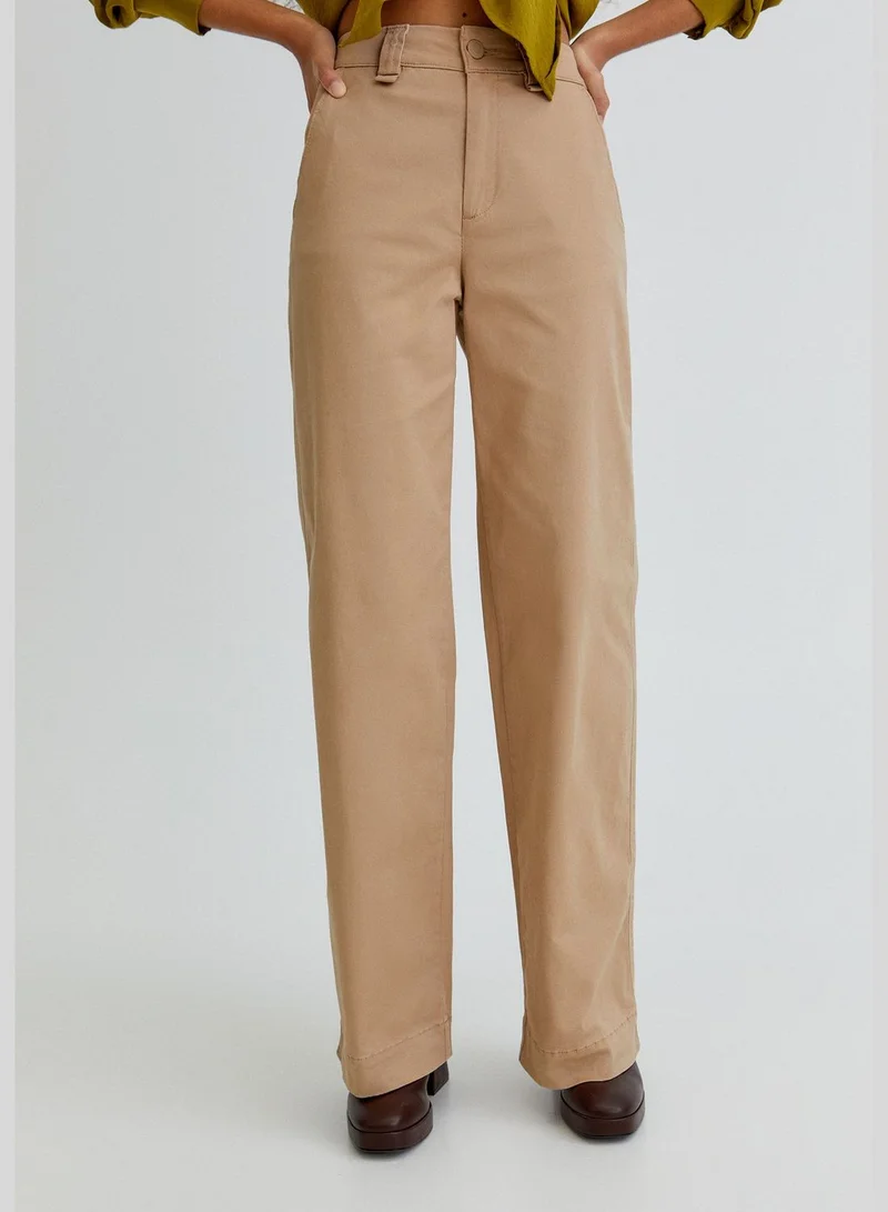 PULL&BEAR Wide-leg chino trousers
