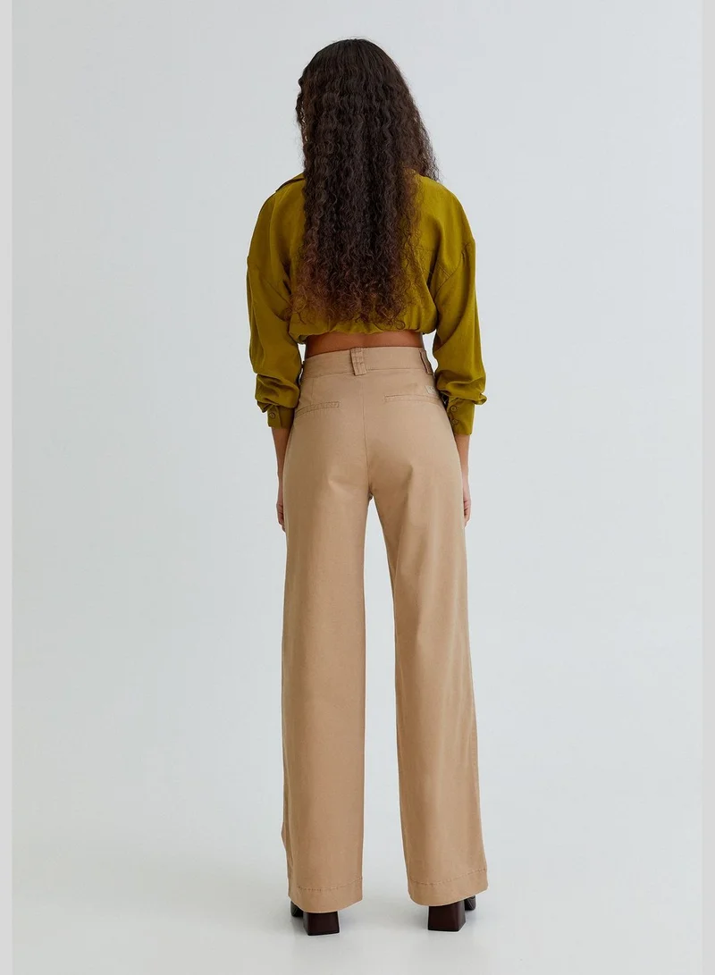 PULL&BEAR Wide-leg chino trousers