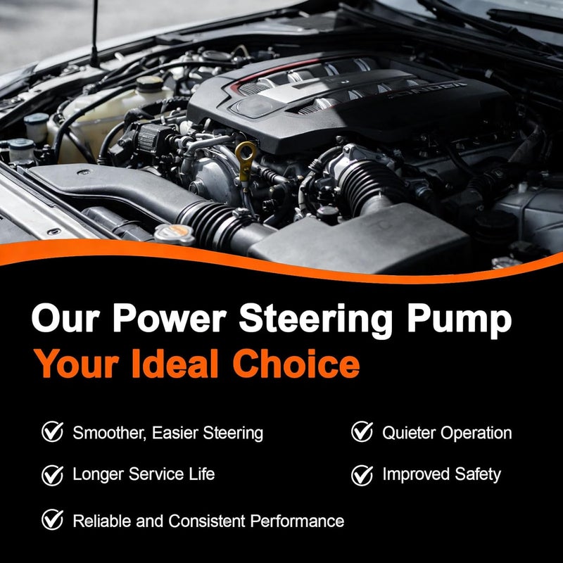 ALADICHE Power Steering Pump for V8-6.6L Diesel - Compatible with 2001-2010 Chevy Silverado 2500 HD & GMC Sierra 2500 HD - Image 4