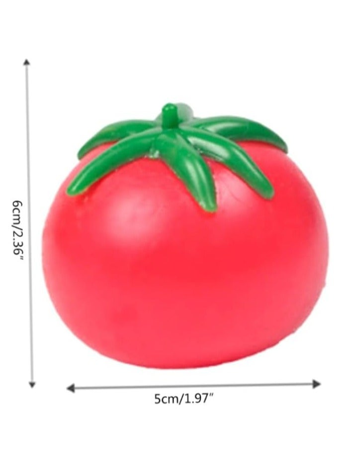 JOLLITY LLC كرة ضغط الطماطم المرنة لتخفيف الضغط من مواد TPR، أدوات مزاح مائية، هدايا مبتكرة، لعبة ضغط الخنزير للأطفال والبالغين، 12 حزمة - Image 2