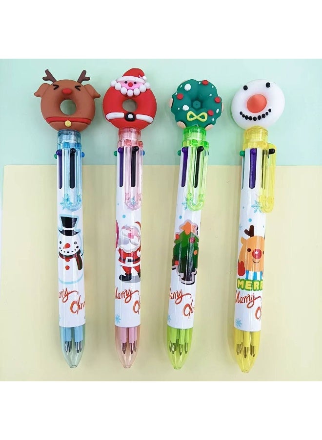 Christmas Pen Colored Ballpoint Pen: 10 Colors in Different Christmas Shapes, 5 Count - Image 3