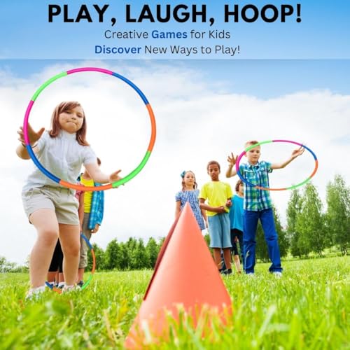 Toyshine Detachable Adjustable 6 Hulla Hoop Pipe Colourful Ring Exercise Circle Ideal for Playing, Pet Training, Gymnastics, Dance, Lose-Weights for Kids Adult (66 cm Diameter) - Image 5