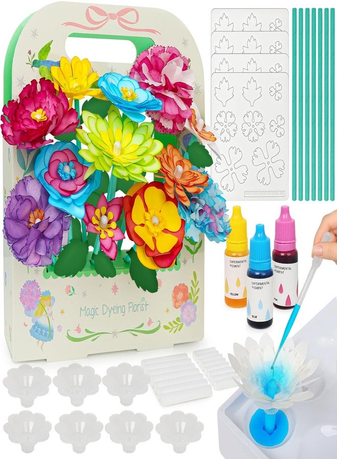 CZTCDP Paper Flower Science Kit, Kids DIY Arts and Crafts Color Changing Flowers Set, Flower-Dyeing Science for Kids Age 8-12, Magic Flowers Paper for Girls 6 7 8 9 10 11 yr Birthday Valentines Day Gifts - Image 1