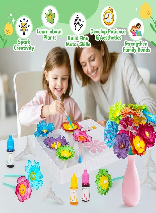 CZTCDP Paper Flower Science Kit, Kids DIY Arts and Crafts Color Changing Flowers Set, Flower-Dyeing Science for Kids Age 8-12, Magic Flowers Paper for Girls 6 7 8 9 10 11 yr Birthday Valentines Day Gifts - Image 5