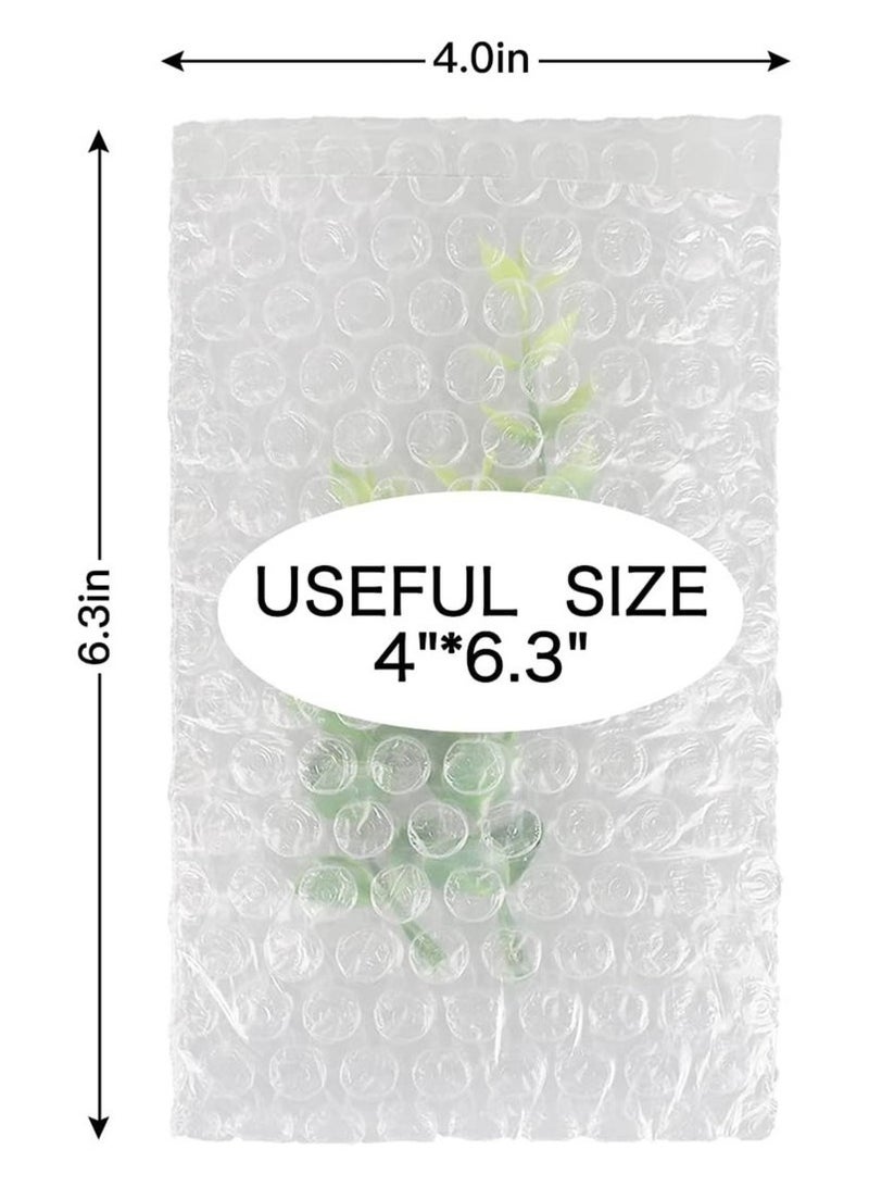 GIFT 100 Pcs 4x6 Inch Bubble Pouches, Double-Walled Cushioning for Shipping & Storage  - Image 2