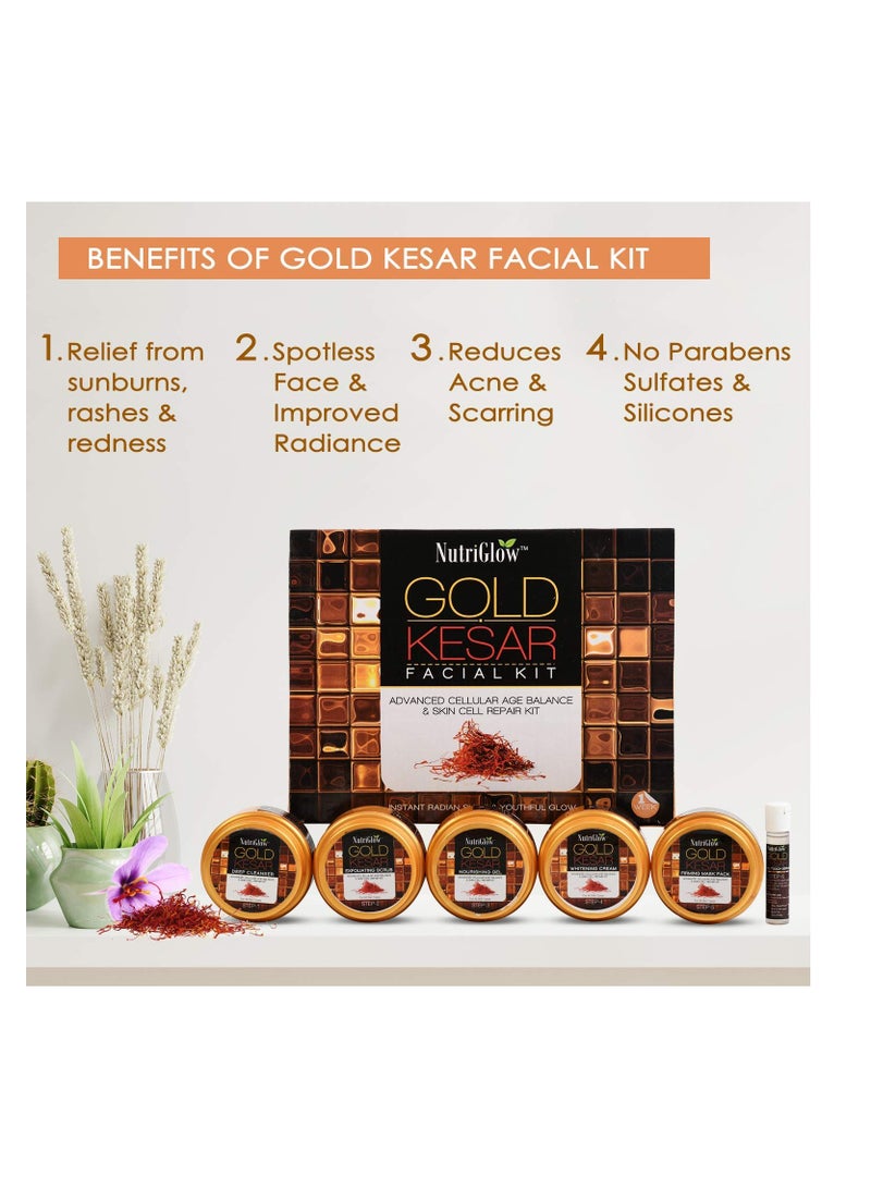 NutriGlow Facial Kit for Women 6 Pieces Skin Care And Skin Cleanup Set Prevents from Anti Aging 250g And 10ml - Image 3