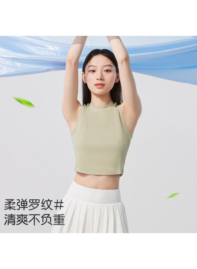 MIIOW Women'S Ribbed Round Neck Sleeveless Solid Color Camisole For Layering Or Outerwear - Image 4