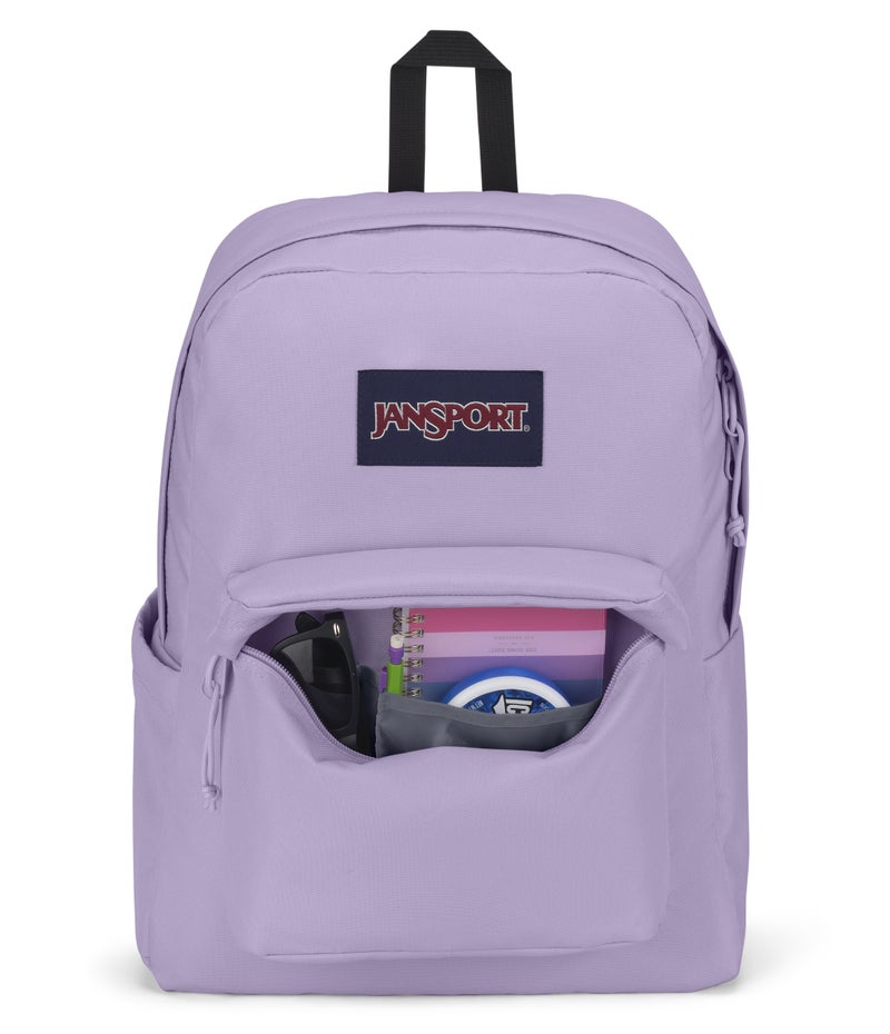 JanSport Superbreak Plus Pastel Lilac Backpack - Image 3