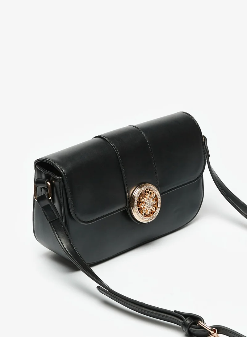 Flora Bella By Shoexpress Womens Solid Crossbody Bag with Adjustable Strap By Shoexpress