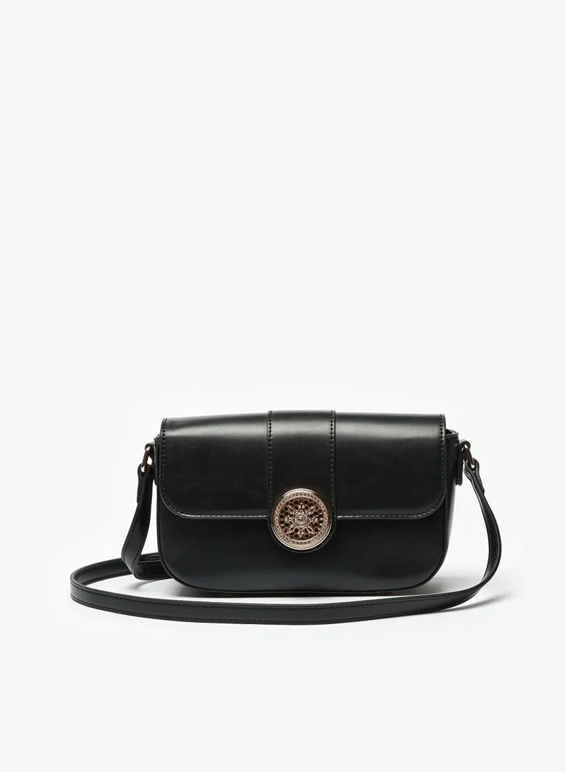 Flora Bella By Shoexpress Womens Solid Crossbody Bag with Adjustable Strap By Shoexpress