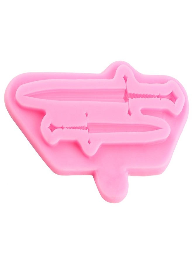 Mujiang Sword Silicone Molds Knife Axe Fondant Molds For Cake Decorating Chocolate Gum Paste Candy Polymer Clay Set Of 3 - Image 4