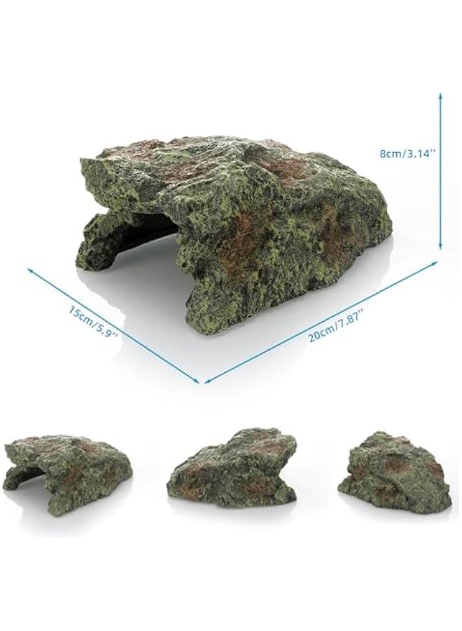 Generic Reptile & Amphibian Habitat Décor | Aquarium Decorations Cave| 7.8 x 5.9 x 3.1'' Reptile Rock Hide Cave for Lizards, Bearded Dragon,Turtle,Tortoise,Crested Gecko| Reptile Tank Accessories  - Image 2