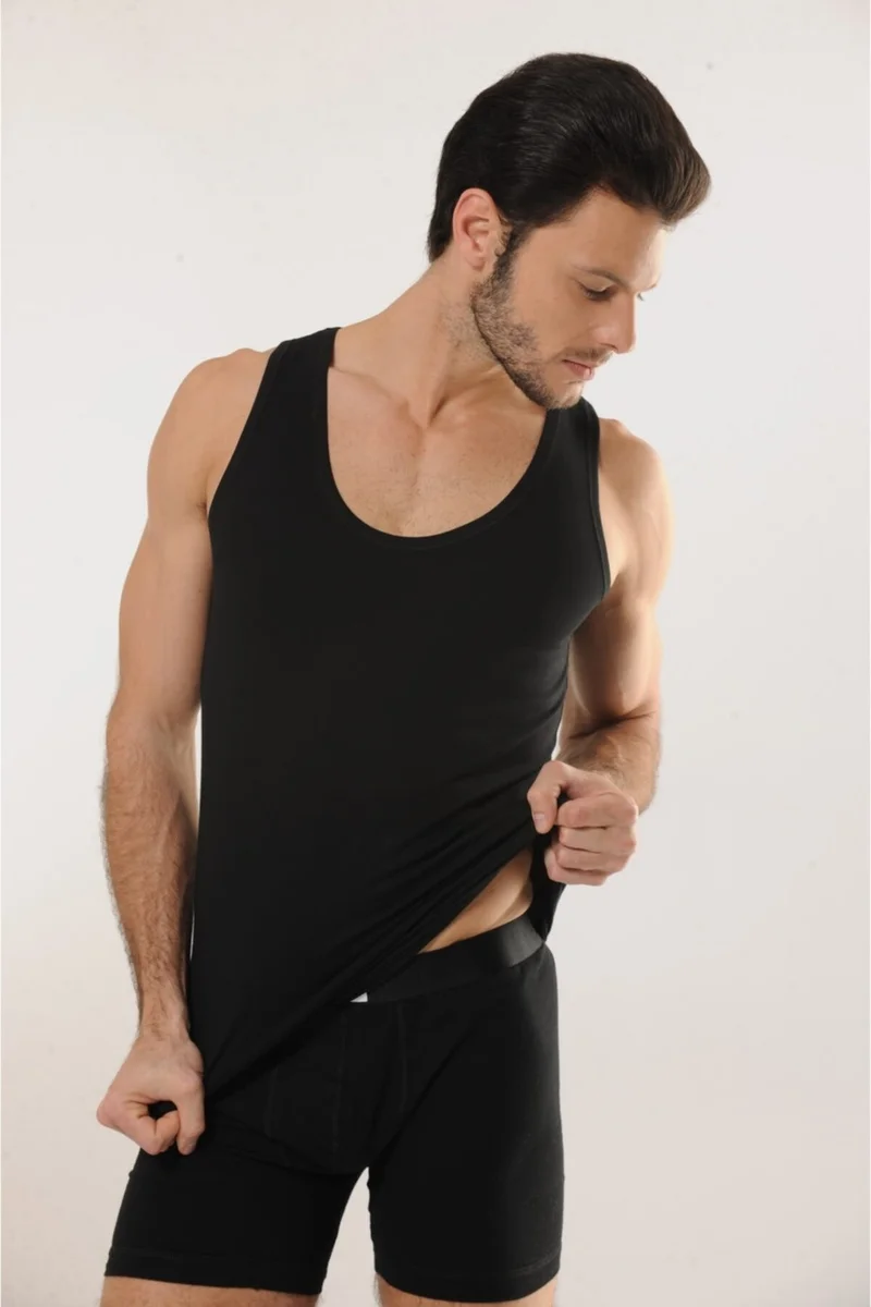 HMD 716 3-pack Men's Athlete With Cotton Suspenders - Black