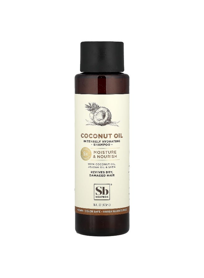 Soapbox, Coconut Oil Shampoo, Moisture & Nourish, Dry, Damaged Hair, 16 fl oz (473 ml) - Image 1