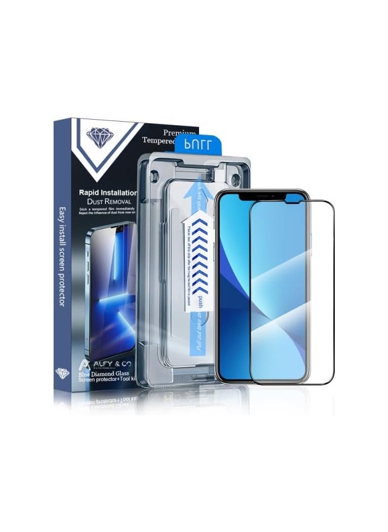 ALFY & CO Premium Grade A Privacy Screen Protector with Fixing Kit for Apple iPhone 15 Pro Max  - Image 1