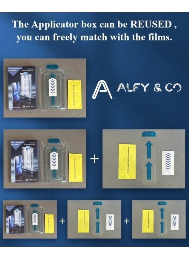 ALFY & CO Premium Grade A Privacy Screen Protector with Fixing Kit for Apple iPhone 15 Pro Max  - Image 4