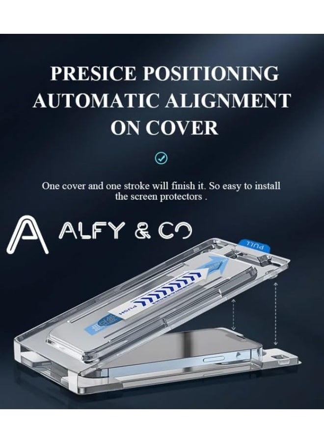 ALFY & CO Premium Grade A Privacy Screen Protector with Fixing Kit for Apple iPhone 15 Pro Max  - Image 5