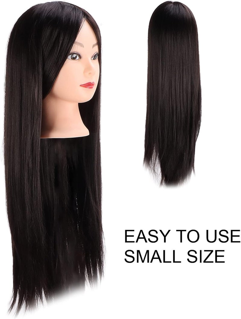 Mannequin Head, Hair Practice Styling Training Dolls Head, Mannequin Manikin Training Head for Professional Hairdresser - Image 2